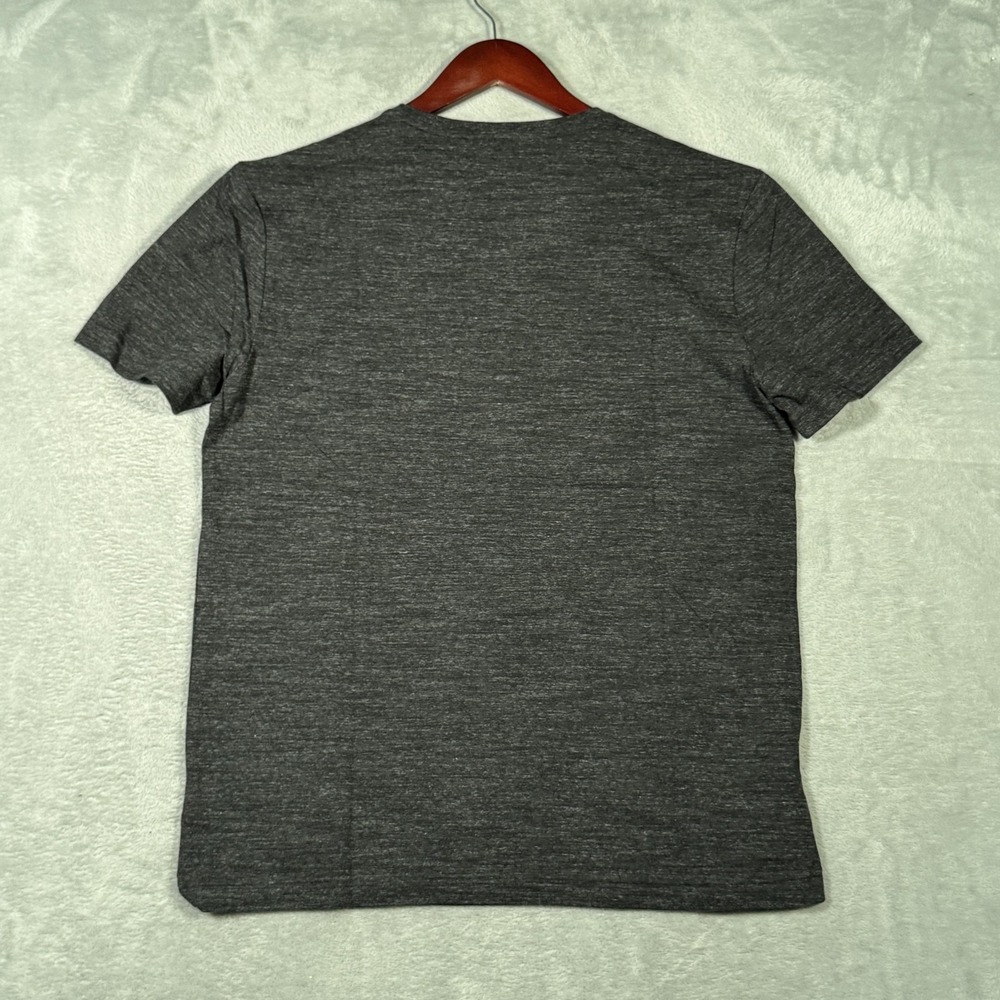 Polo Ralph Lauren Shirt Mens Medium Black Heather V Neck Pony Logo Short Sleeve - Picture 7 of 8